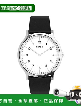 自营 Timex Norway 40mm Gallery男士手表-黑色 美国奥莱直发