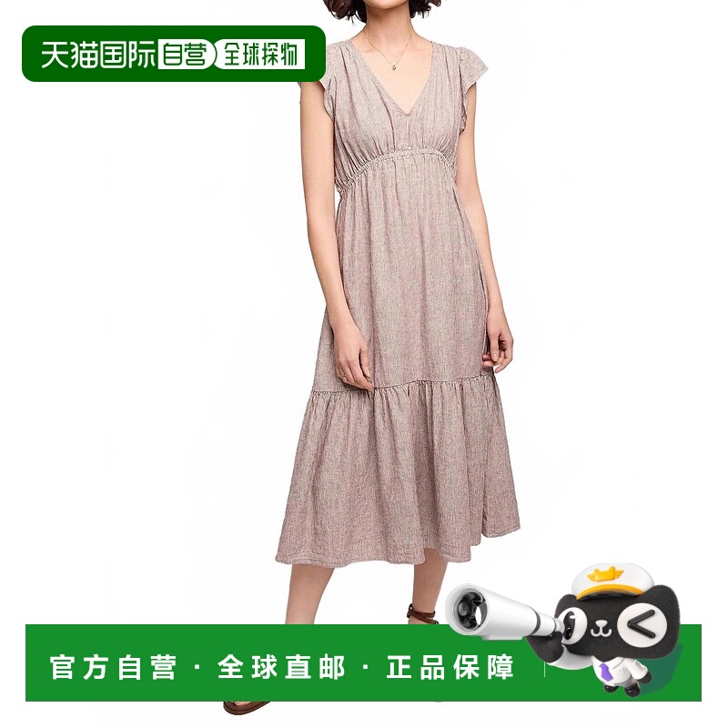自营gentle fawnEris Midi Dress In Merlot Stripe 美国奥莱直发