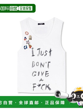 自营Balmain Cotton Women's T-Shirt - white 美国奥莱直发背心