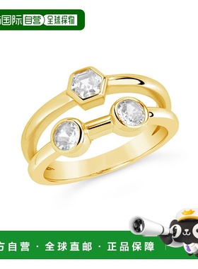 自营 sterling foreverLou 戒指 - 金色 美国奥莱直发