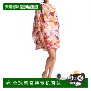 美国奥莱直 自营 frances valentine太阳花迷你斗篷连衣裙 太阳花