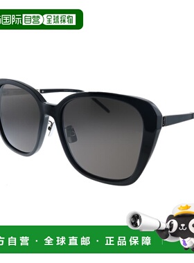 自营Saint Laurent  SL M78/F 001 Womens Oversized Sunglasses