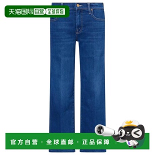 自营Mother Women的中腰Rambler拉链Flood牛仔裤，小指-小指 美国