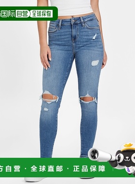 自营guessEco Joyceline Mid-Rise Skinny Jeans - medium destro