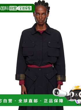 1h可退 香港直邮潮奢 barbour 巴伯尔 女士 黑色 Klara 衬衫 LSH1