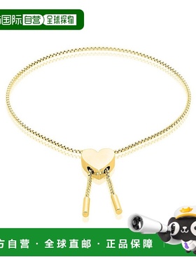 自营 Adornia Heart Bolo Slider 手链 镀金黄铜 - 黄色 美国奥莱