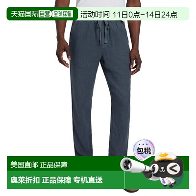自营Faherty Linen Drawstring Pant - Blue 休闲裤美国直发奥莱