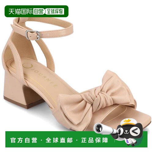 自营journee collectionJournee女士Zevi中宽正装凉鞋-腮红pu 美