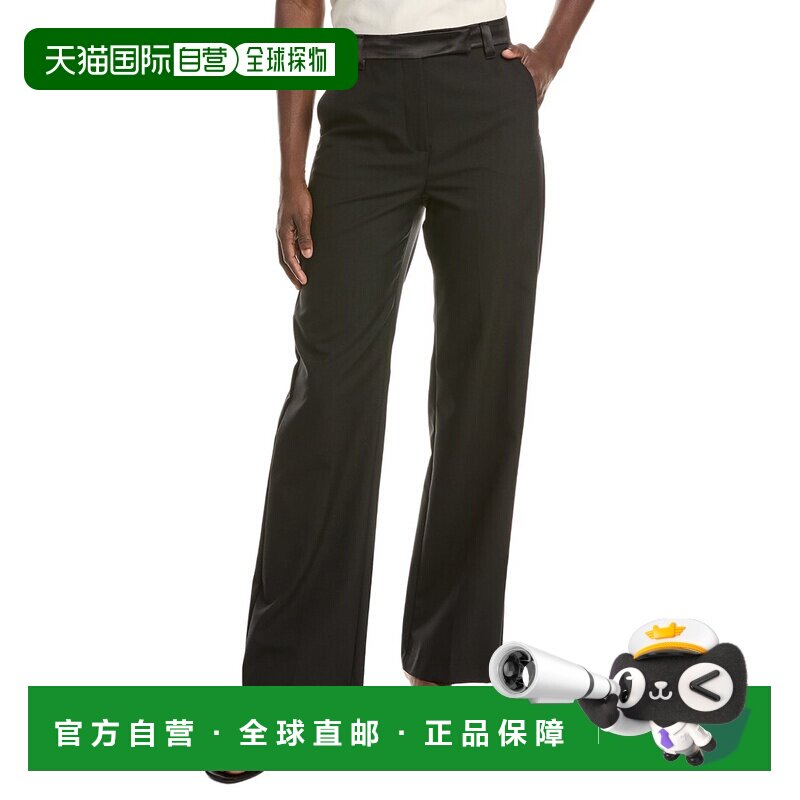 自营Weekend Max Mara Break羊毛长裤-黑色 美国奥莱直发图片