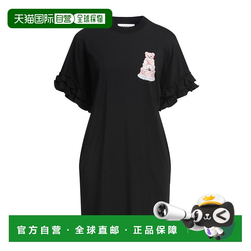 1h可退 【美国直邮】Moschino/奧莉佛女士连衣裙圆领修身时尚 优