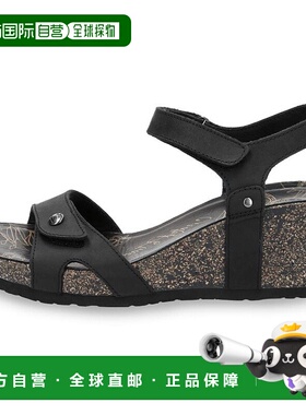 自营 Panama Jack Julia Basics B1 - 女士坡跟凉鞋 - 黑色 美国