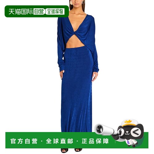 自营ser.o.yaSEROYA Morgan连衣裙-蓝色 美国奥莱直发