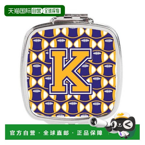 自营 Carolines Treasures CJ1064-KSCM 字母 K 足球紫色和正品