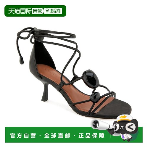 自营Rebecca Minkoff lillibet皮革凉鞋-黑色 美国奥莱直发