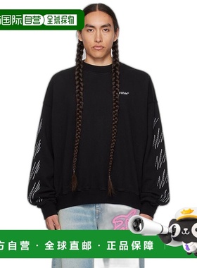 1h可退 【美国直邮】Off White 黑色 Stitch Diag 套头衫 男装卫