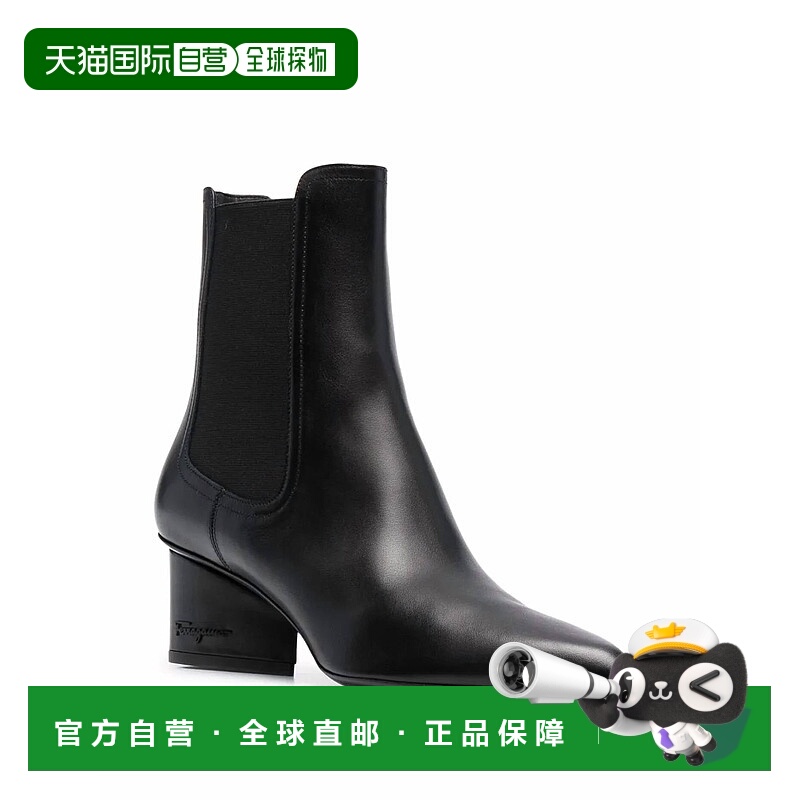 自营salvatore ferragamoWomen's Logo-Embossed Heel Chelsea Bo