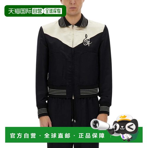自营amiriBlack Embroidered Jacket - black 美国奥莱直发夹克