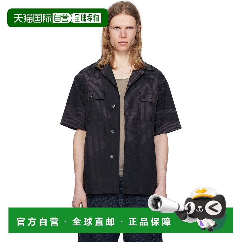 香港直邮潮奢 JiyongKim 男士 黑色 Sun-Bleached Tailored Colla