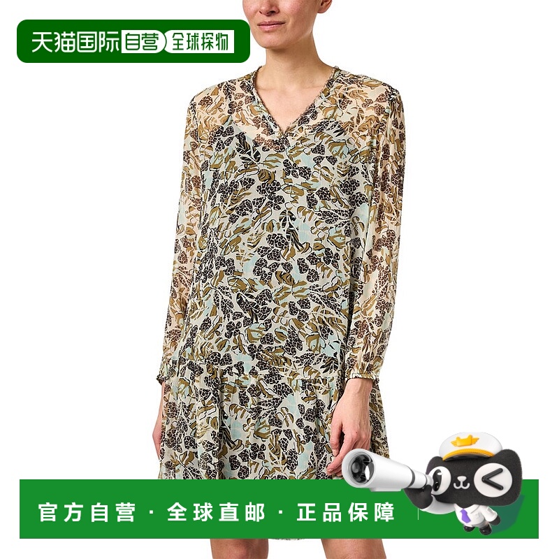 自营 Marc Cain 运动 V 领迷你连衣裙 - 绿色 美国奥莱直发