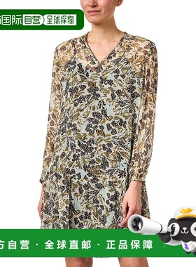 自营 Marc Cain 运动 V 领迷你连衣裙 - 绿色 美国奥莱直发