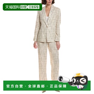 自营Nanette Blend Pan Linen Jacket 2pc Lepore Nanette Suit