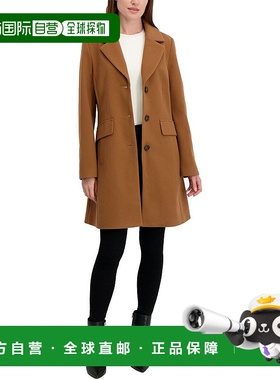 自营Laundry by Shelli Segal Walker Coat - brown 美国奥莱直发