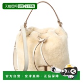 sTOD’s white Shearling Leather 自营tod Bag Bucket 美国
