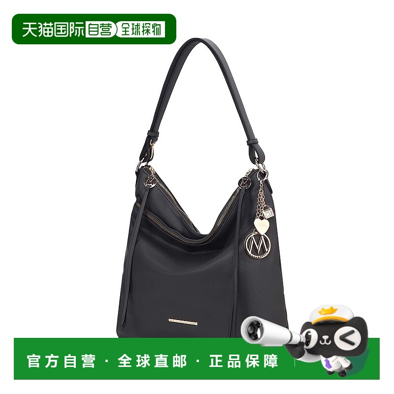 自营mia k collectionMia K Elise女式单肩包-木炭 美国奥莱直发