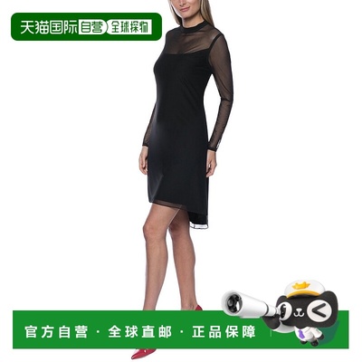 自营 MARINA网眼连衣裙-黑色 美国奥莱直发服饰