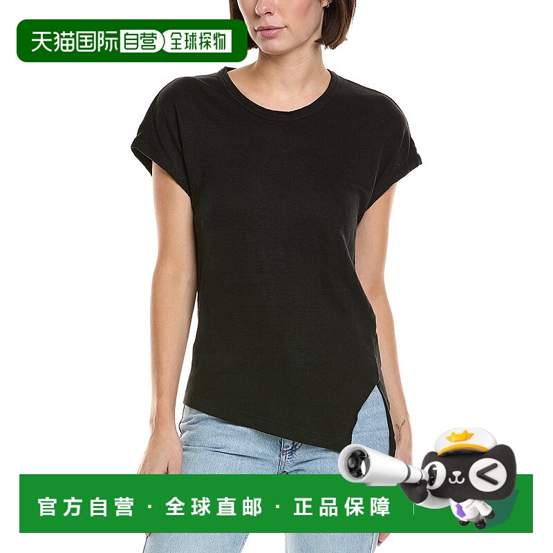 自营Isabel Marant Etoile Linen T-Shirt - black 美国奥莱直发