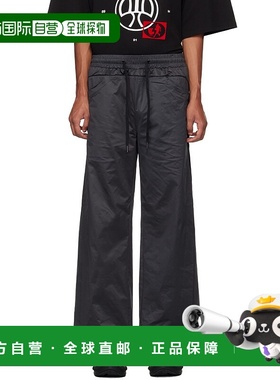 1h可退 香港直邮潮奢 NAMESAKE 男士 黑色 Wolves Wide Leg 长裤