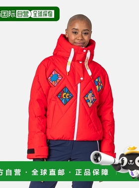 美国直邮Rossignol 女士 JCC Lumy 羽绒飞行员滑雪夹克（红色）RL