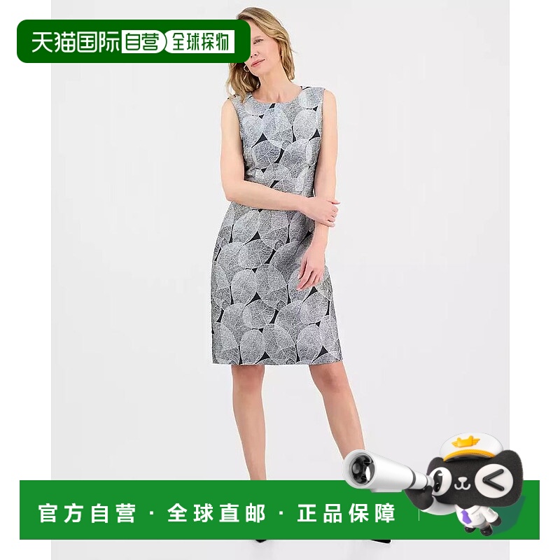 1h可退 【美国直邮】kasper 女士 连衣裙修身气质印花优雅