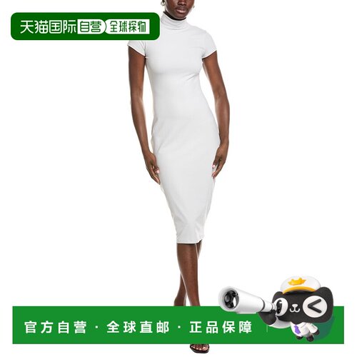 自营susana monaco Mock Neck Dress - gray 美国奥莱直发连衣裙