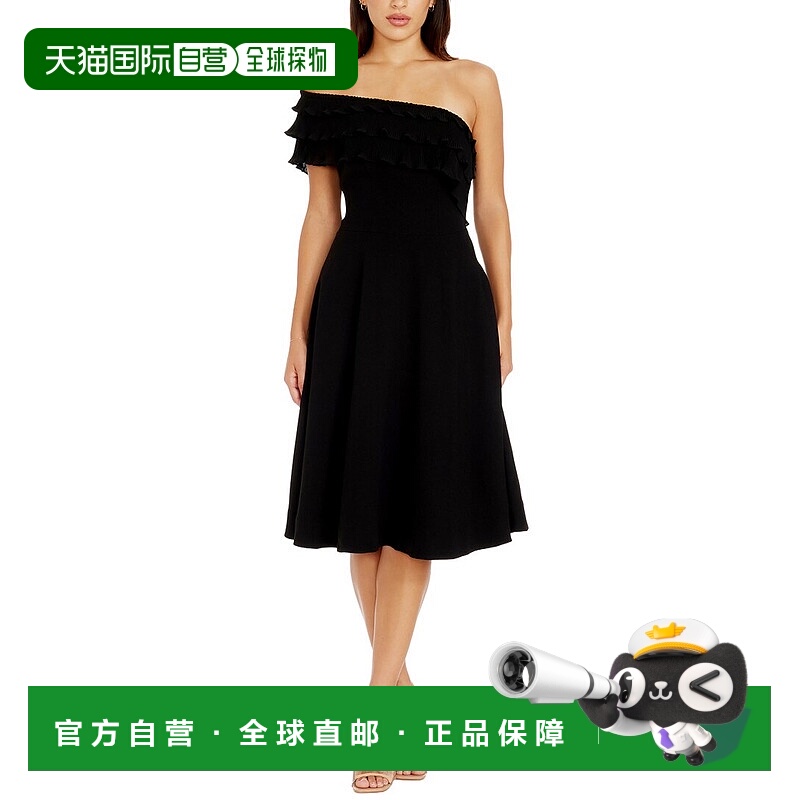 自营Dress The Population Kristy A-Line Dress - black 美国奥