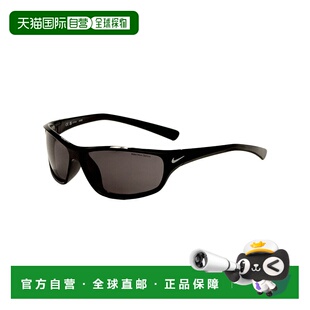 黑色 闪亮 美国奥莱直发耐克 Nike男子63毫米黑色太阳镜 自营