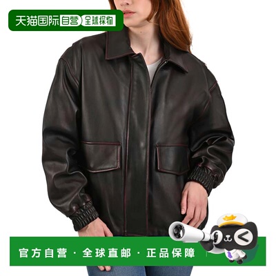 自营FRYE Women´s Lamb leather Jacket - dark cherry 美国奥莱