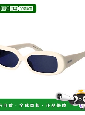 自营Jacquemus Sunglasses Rectangle Full Rim, White Frame And
