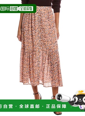 自营saltwater luxe盐水奢华马克西裙-橙色 美国奥莱直发半身裙