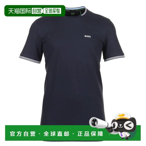 自营 Hugo Boss Men's Taul Short Sleeve Crewneck Tee, Navy -