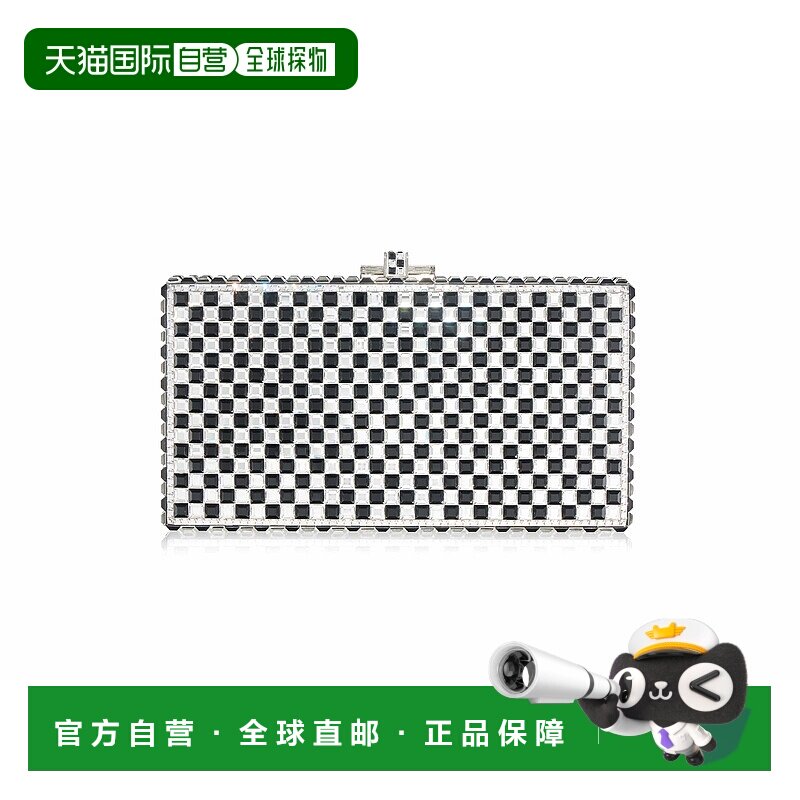 自营 judith leiber couture袖矩形-银色莱茵多色 美国奥莱直发