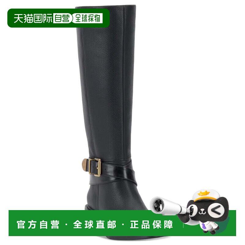 自营Women's Vince Camuto Boots Black Leather Adjustable Stra图片