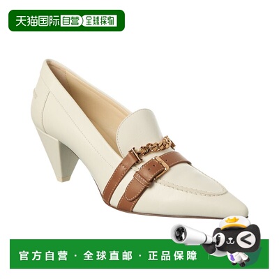 自营 tod'sTOD皮革泵-白色 美国奥莱直发女鞋高跟鞋乐福鞋单鞋