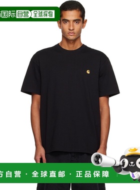 1h可退 香港直邮潮奢 CARHARTT WIP 男士 黑色 Chase T 恤 I02639