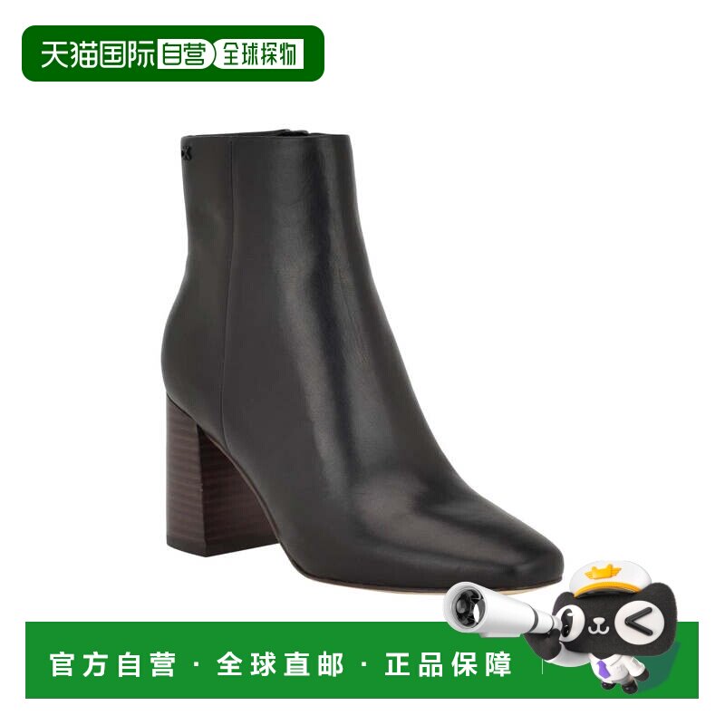自营Calvin Klein Audrina Boots Women's Black Leather Dress B图片