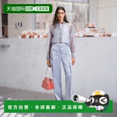 浅灰色 衬衫 美国奥莱直发 boss丝绸透明硬纱长袖 自营