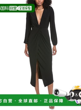 自营Ramy Brook Jersey Sutton Dress - black 美国奥莱直发