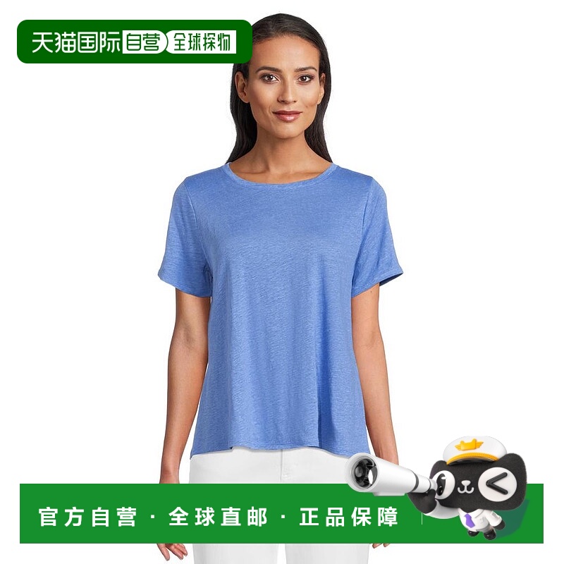 1h可退 【美国直邮】eileen fisher 女士 上装T恤短袖