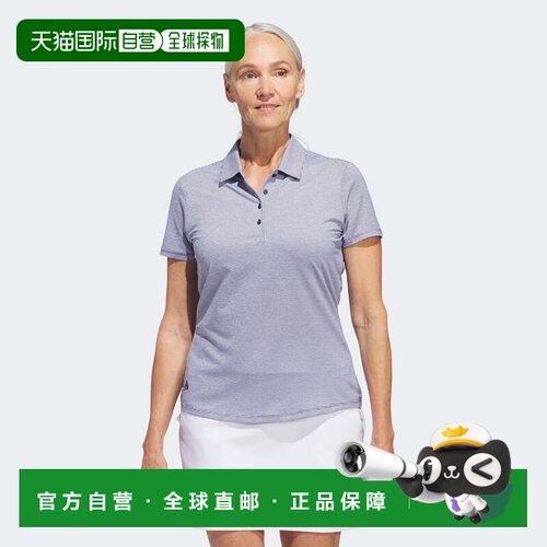 自营女款adidas Ottoman短袖polo衫-collegiate海军蓝 美国奥莱直