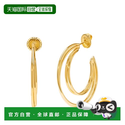 自营Bruno Magli Lucia Gold Hoop Earrings - gold 美国奥莱直发